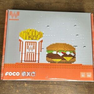 Foco Whataburger Micro Brick Building Set Burger and Fries NEW